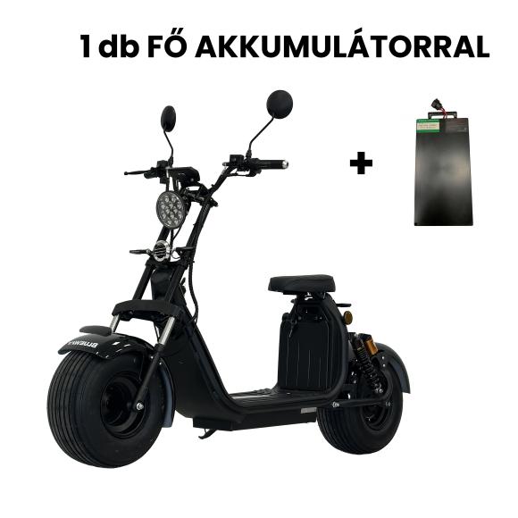 BlueWay RX15 fekete elektromos robogó akkumulátorral