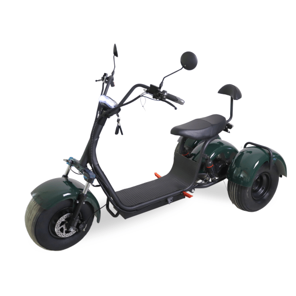 BlueWay T15 zöld háromkerekű elektromos roller akkumulátor nélkül